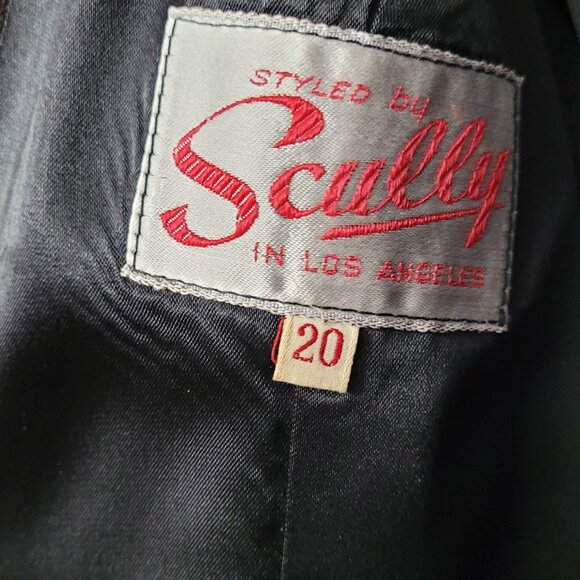 Vintage Scully of Los Angeles leather and fur coat - Picture 3 of 3